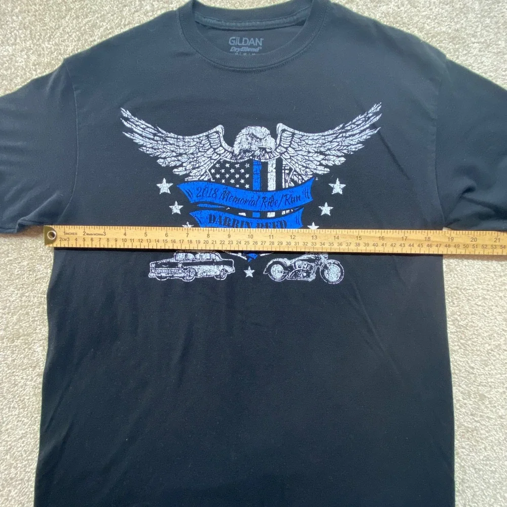 Darrin Reed Memorial Ride Run 2018 Shirt Mens Medium Crew‎ Neck Motorcycle Car